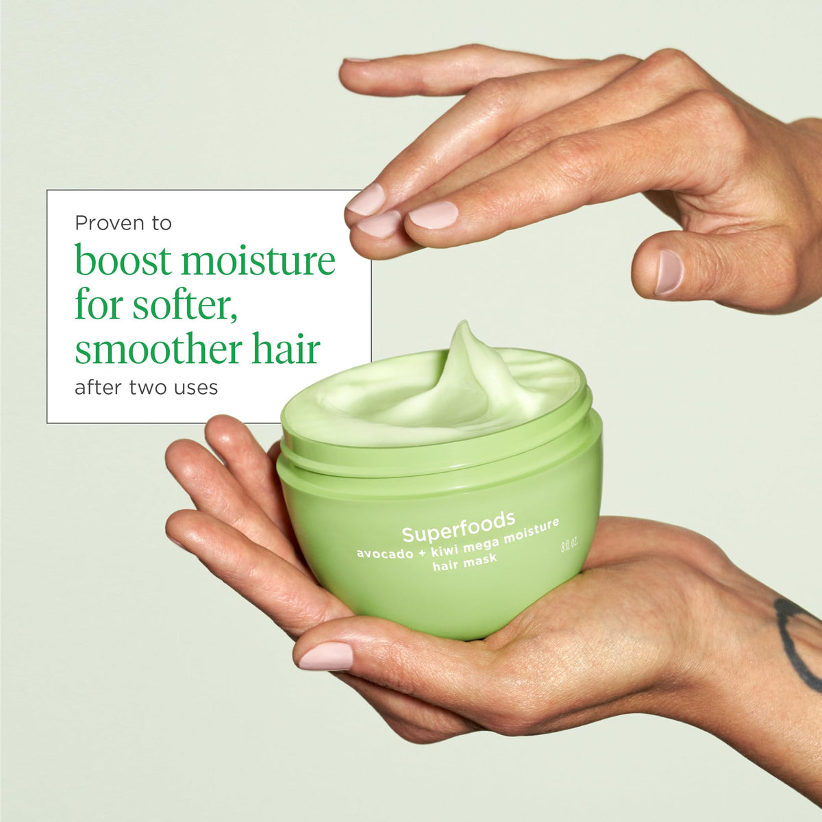 Antique White Briogeo Superfoods Avocado + Kiwi Mega Moisture Hair Mask