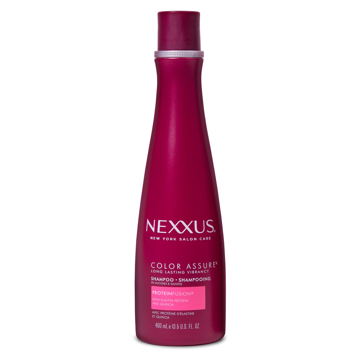 White Smoke Nexxus Hair Color Assure Sulfate-Free Shampoo For Color Treated Hair with ProteinFusion, Color Shampoo 13.5 oz