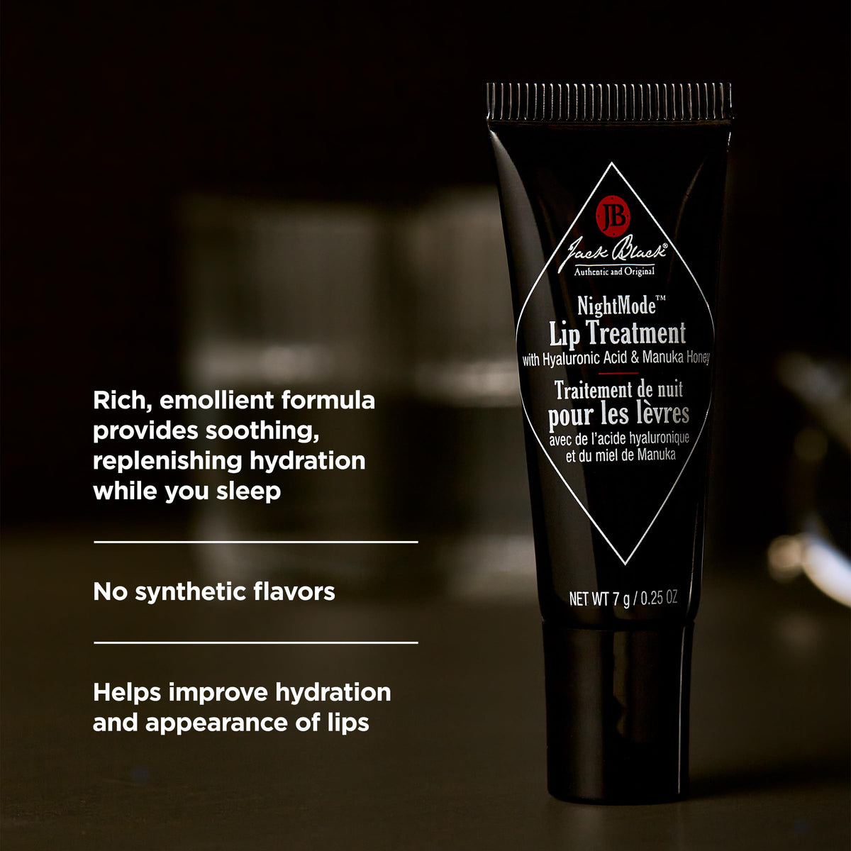 Black Jack Black NightMode Lip Treatment, Overnight Lip Mask, 0.25 oz