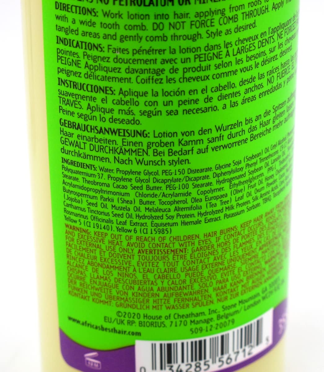 Forest Green Africas Best Kids Orig Lotion Shea Butter Detangling 12 Ounce (Pack of 3)