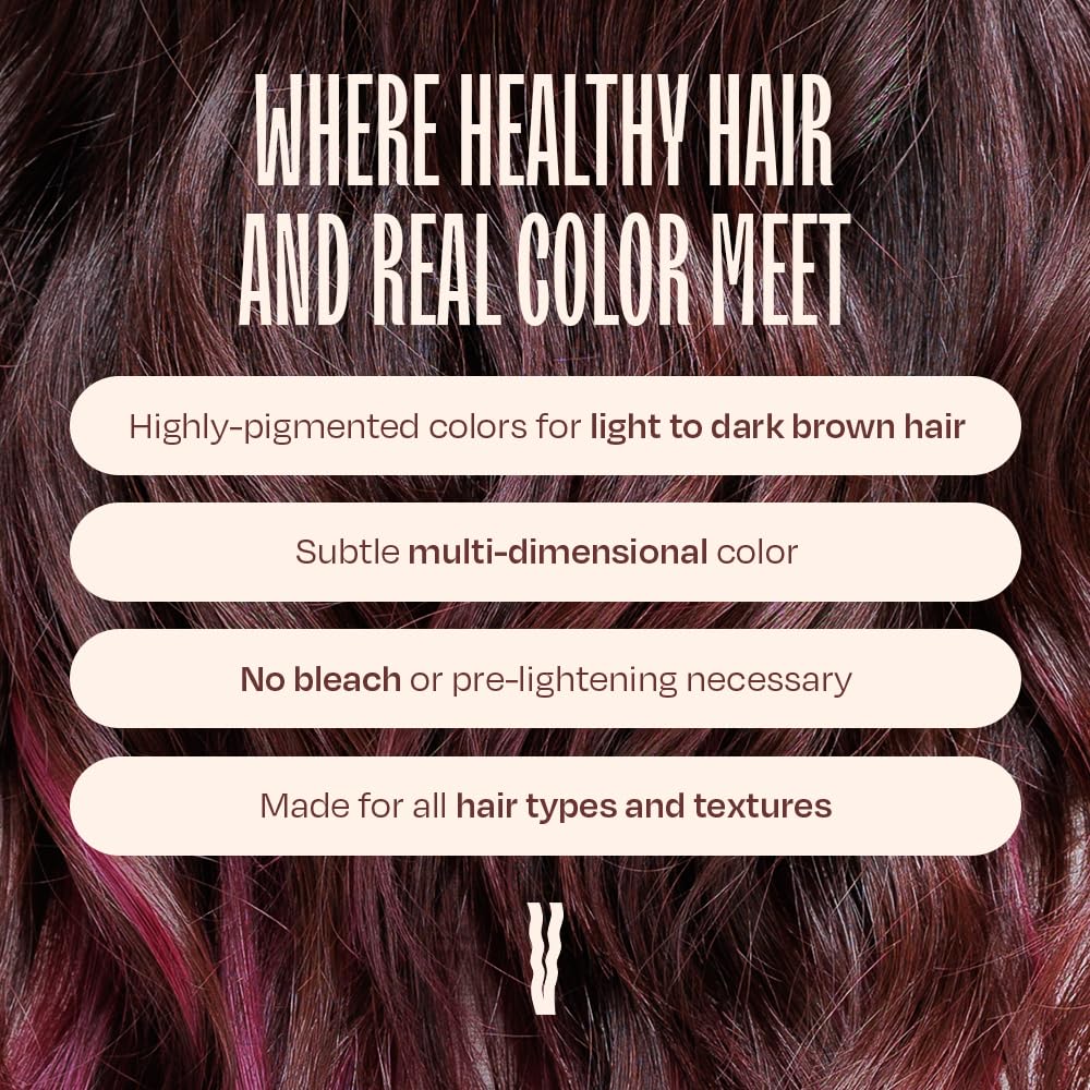 White Smoke OVERTONE® Semi-Permanent Color Depositing Conditioner, Cherry Chestnut