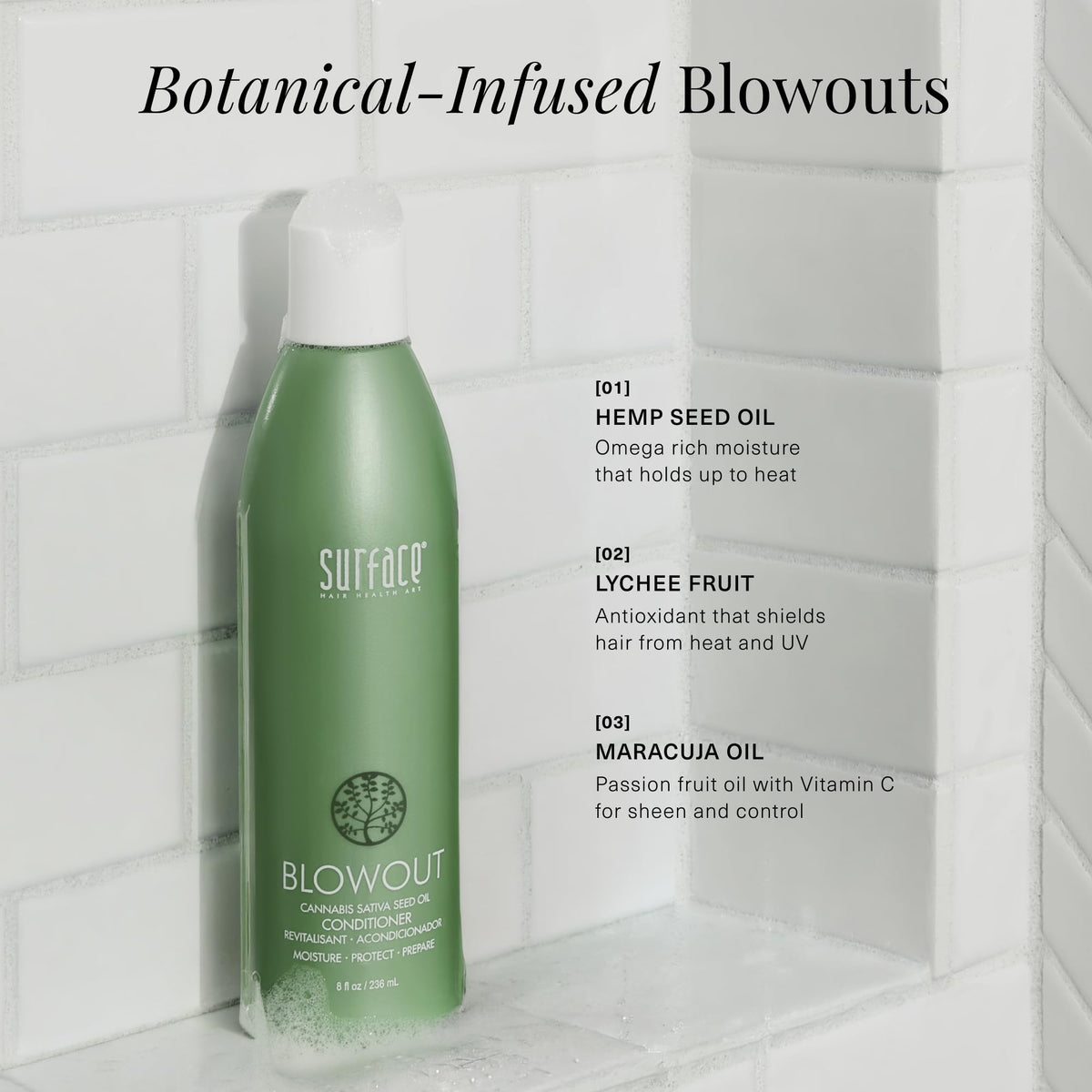 Light Gray Surface Hair Blowout Deep Conditioner for Women & Men (8 oz)
