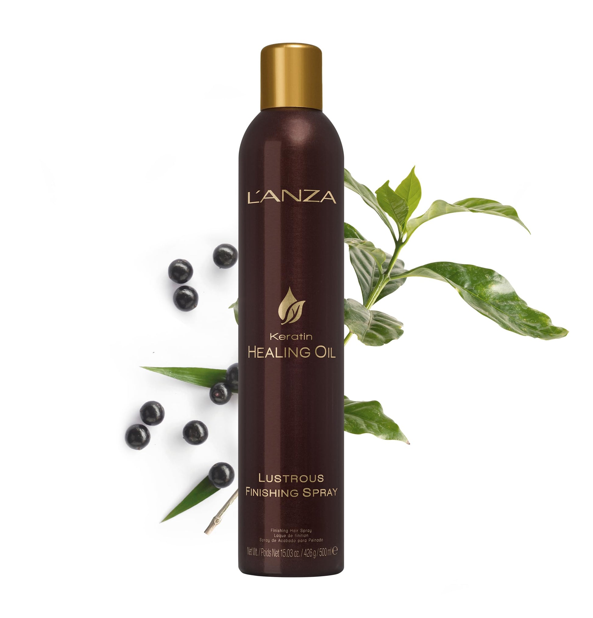 White Smoke L'ANZA Keratin Healing Oil Sampler Hair Kit, Keratin Hair Oil Treatment with Travel Size Shampoo, Finishing Hair Spray & Rapid Bond Reconstructor Hair Care Kit in a Gift Box(1.7/2/0.68 Fl Oz)