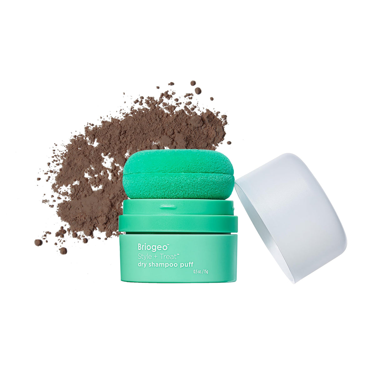 White Smoke Briogeo Style + Treat Tinted Dry Shampoo Puff | Non-Aerosol & Talc-Free