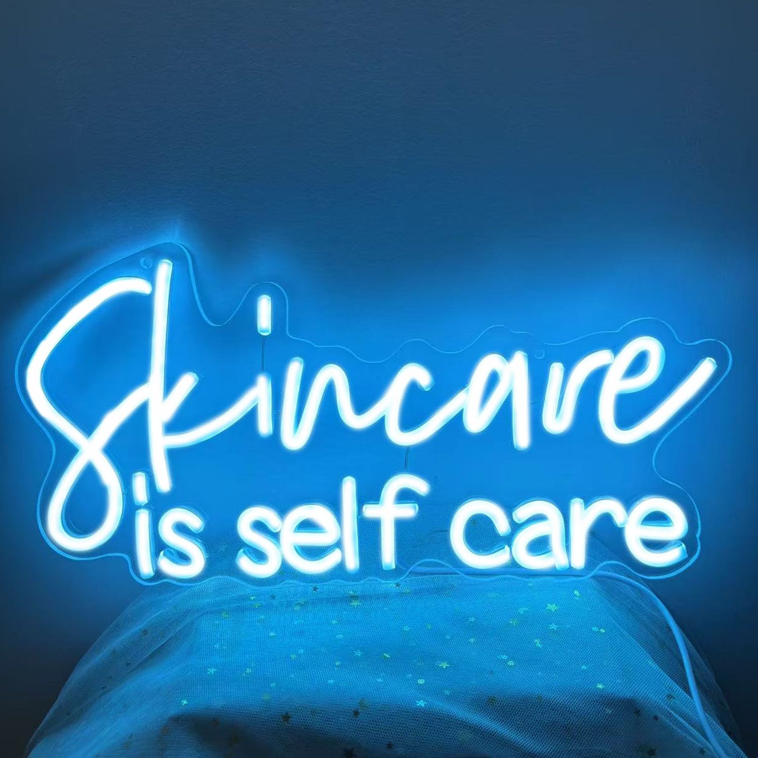 Dark Slate Gray Skincare Is Self Care Neon Sign,Beauty Room Neon Decor,Spa Salon Neon Lights,Esthetics Salon Wall Light,Esthetician Wall Decor,Skincare Wall Sign