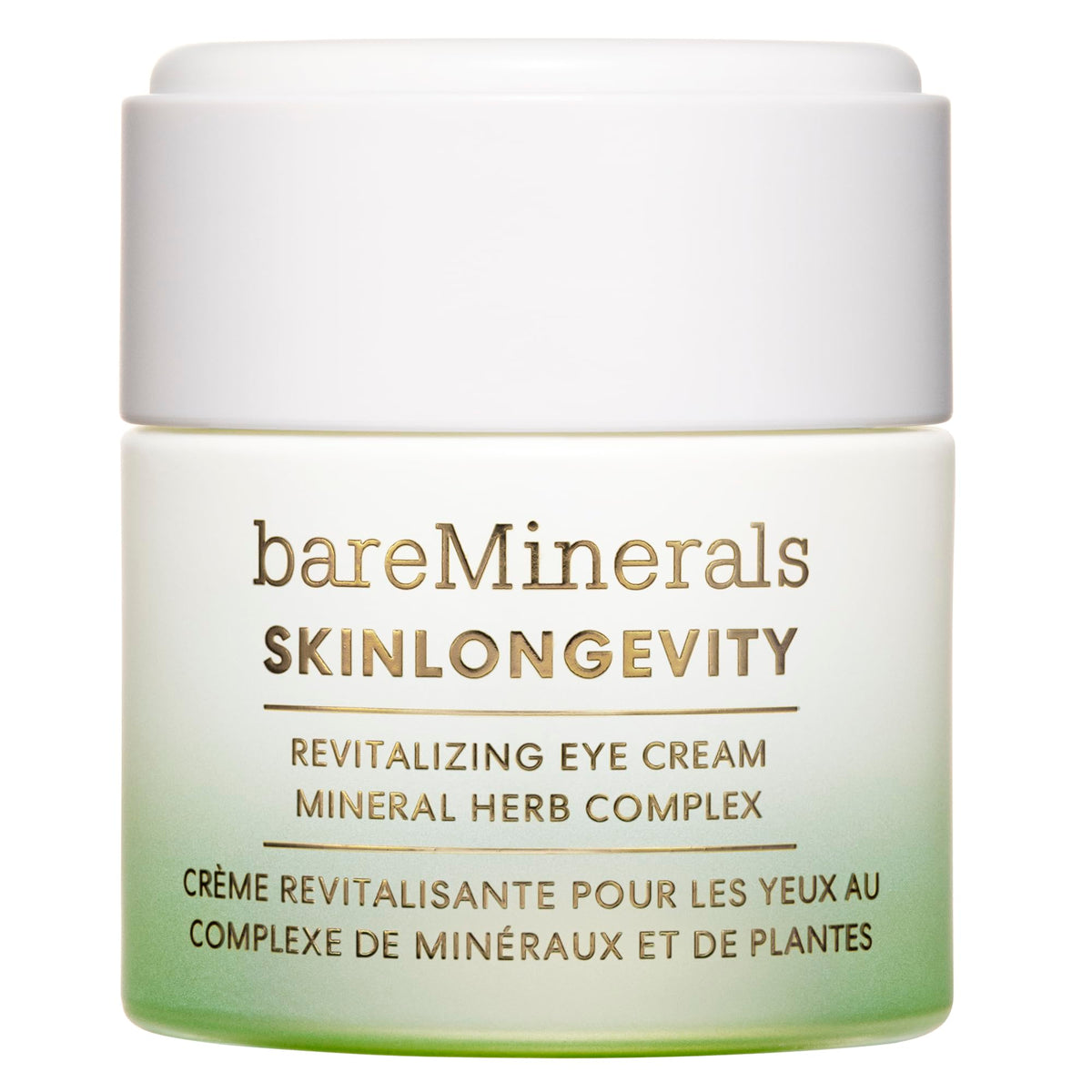 White Smoke bareMinerals SKINLONGEVITY Revitalizing Eye Cream, 0.5 oz