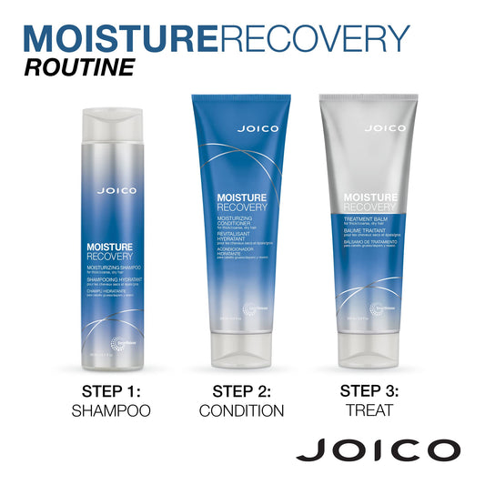 White Smoke Joico Moisture Recovery Moisturizing Shampoo & Conditioner Set | Replenish Loss Moisture | For Thick & Coarse & Dry Hair