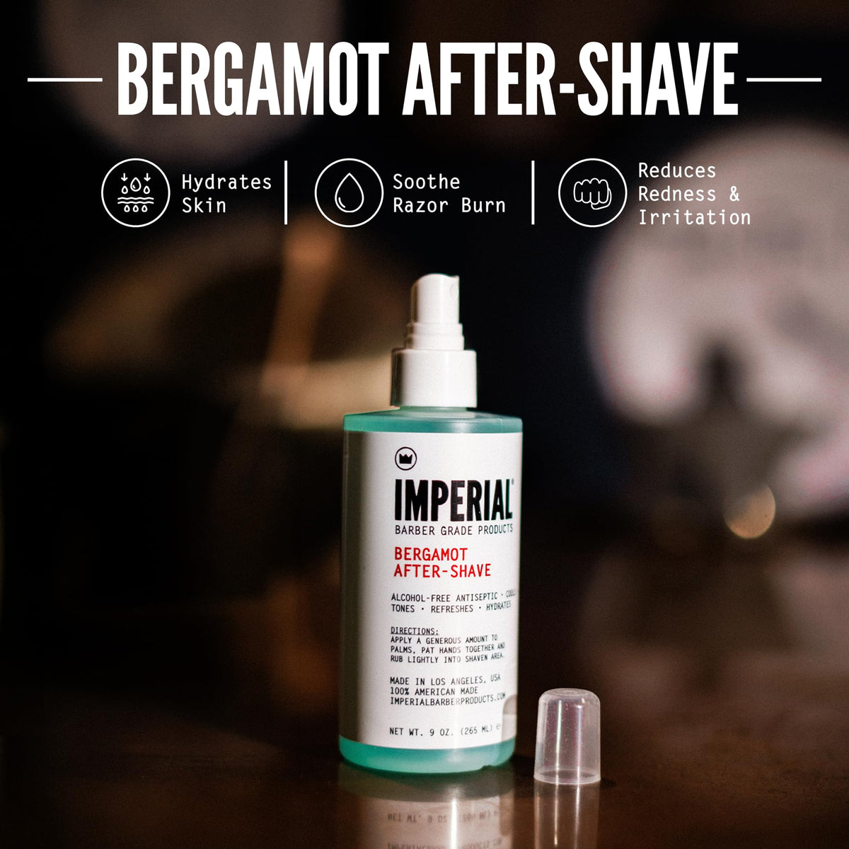 Black Imperial Barber Grade Products | Bergamot After-Shave, 9 oz