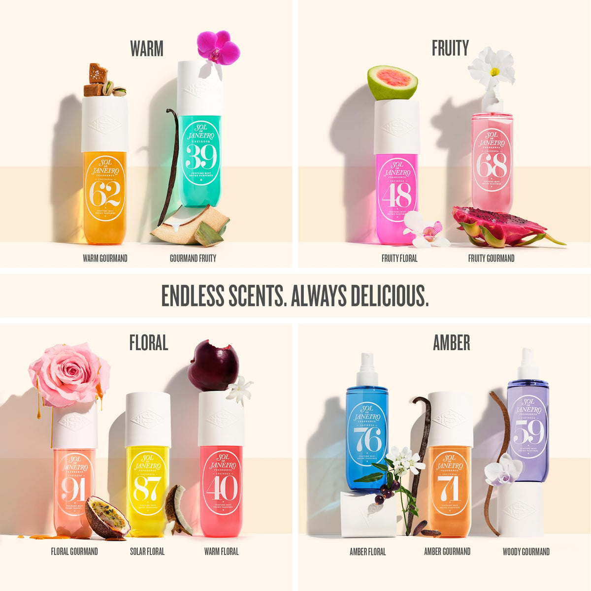 Seashell SOL DE JANEIRO Brazilian Crush Cheirosa '62 Hair & Body Fragrance Mist 240mL/8 fl oz