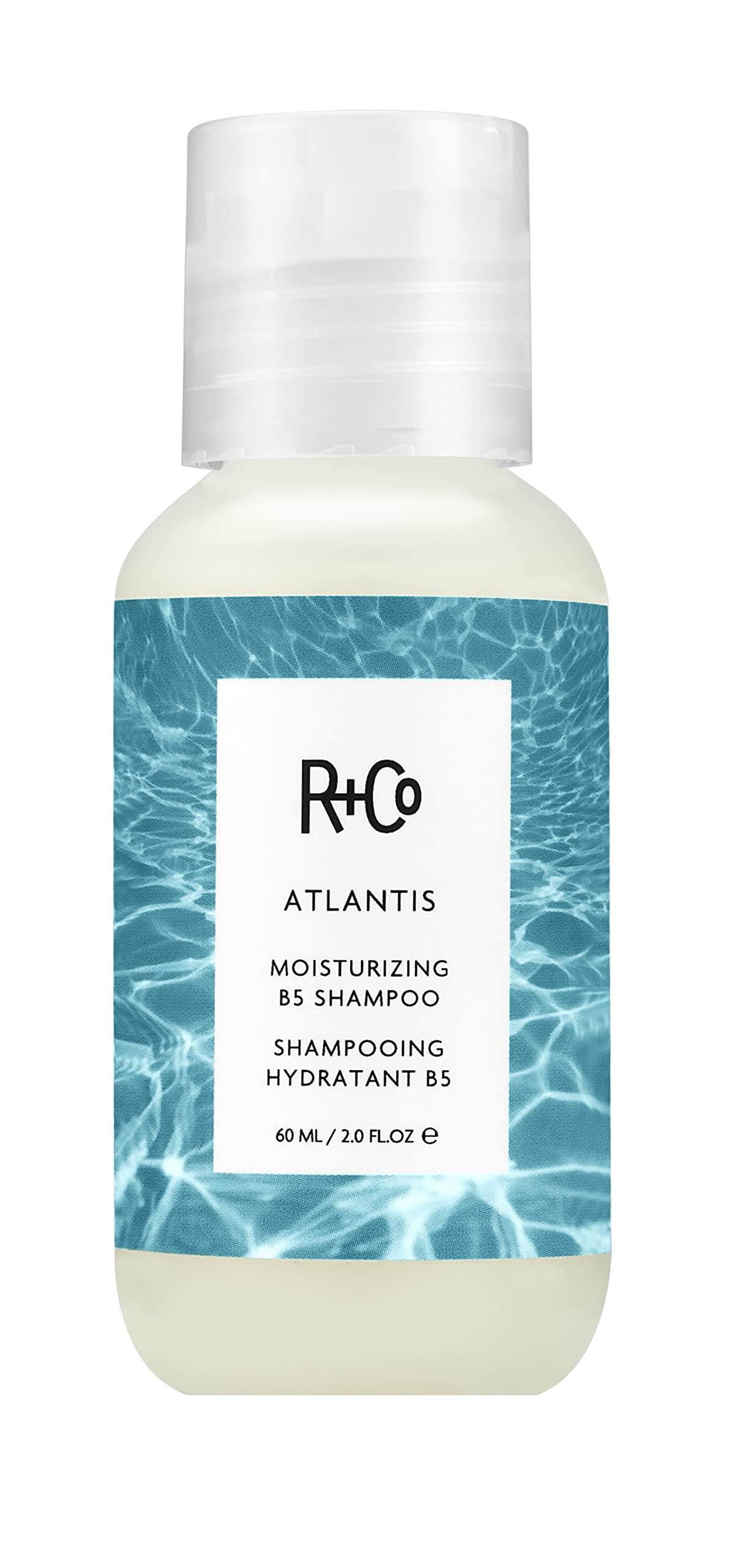 White Smoke R+Co Atlantis Moisturizing B5 Shampoo 60 ml / 2 oz