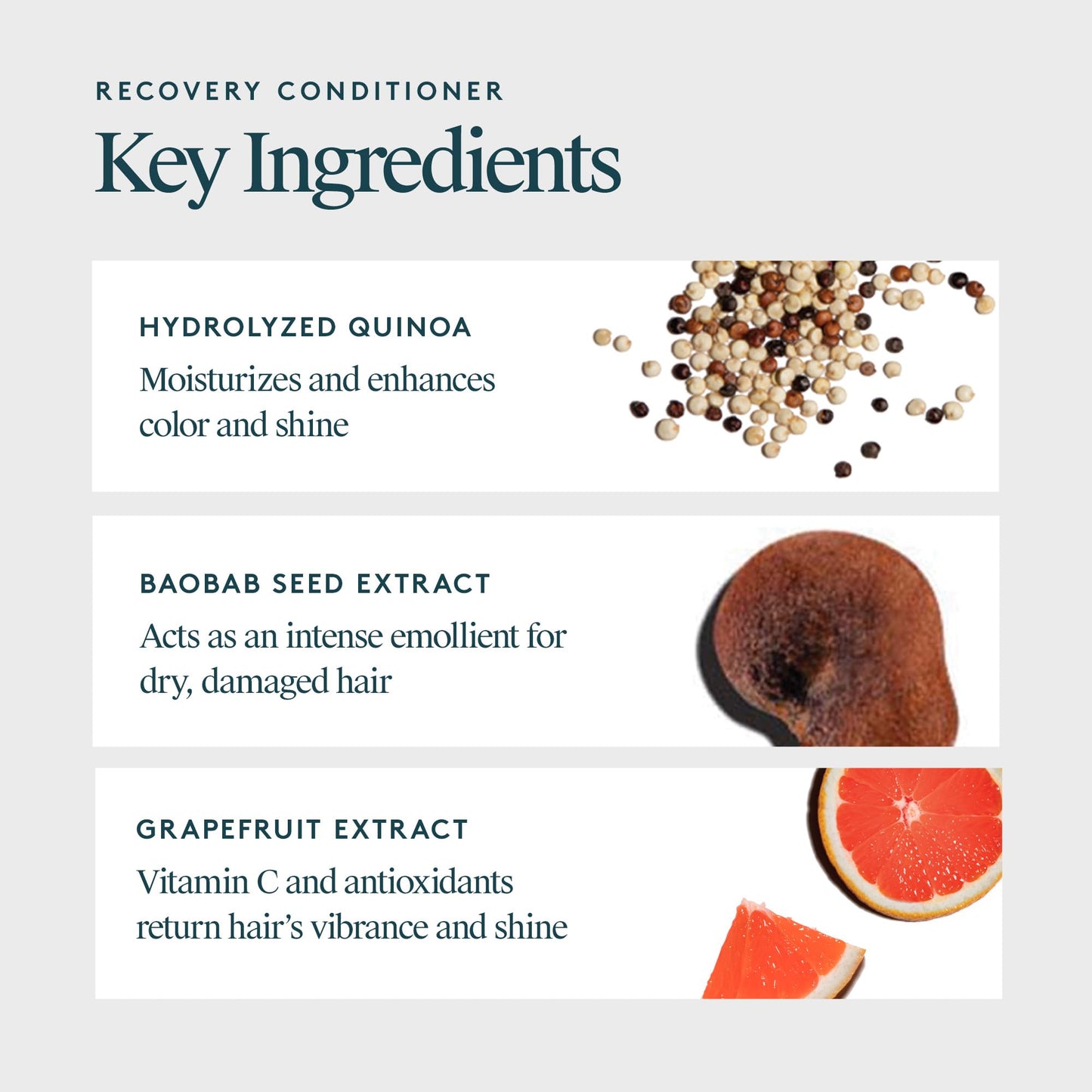 White Smoke VIRTUE Recovery Conditioner with Keratin Hydrates, Softens, and Renews Damaged Hair, Sulfate Free, Color Safe