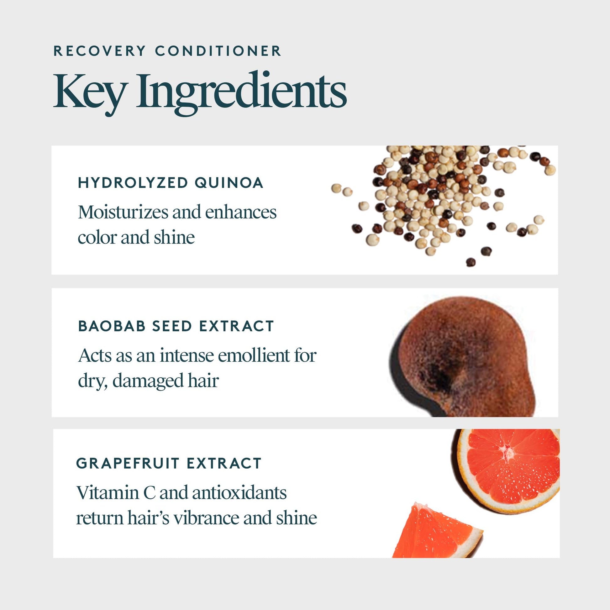White Smoke VIRTUE Recovery Conditioner with Keratin Hydrates, Softens, and Renews Damaged Hair, Sulfate Free, Color Safe