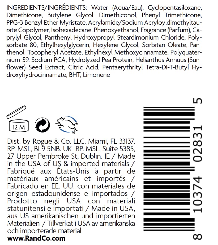 White Smoke R+Co HIGH DIVE Moisture + Shine Crème