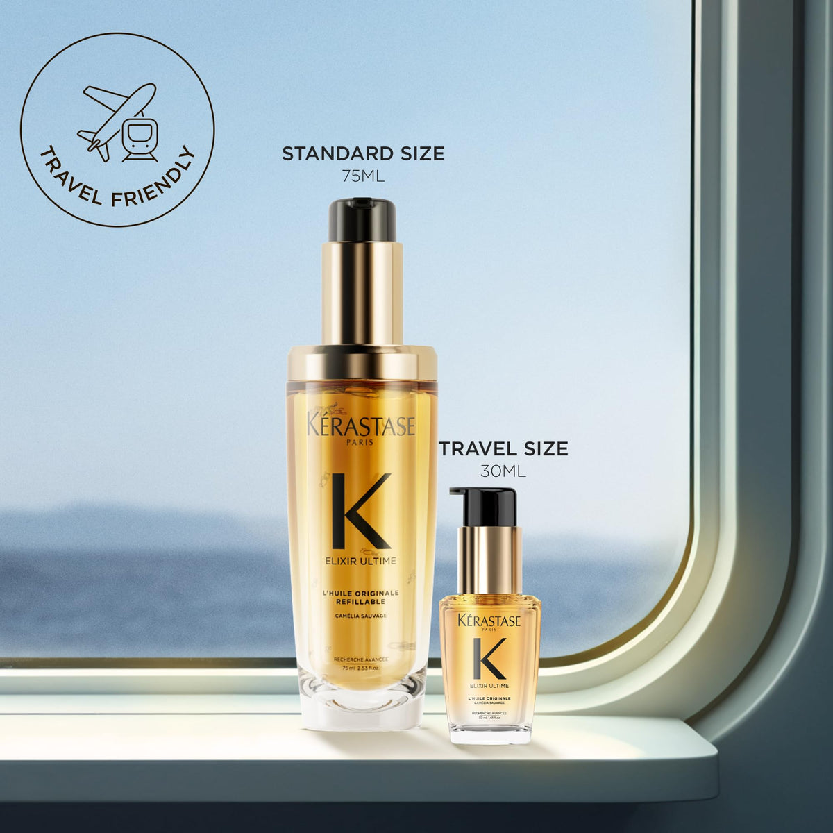 Light Gray Kerastase Elixir Ultime Refillable Oil – For Shine & Hydration