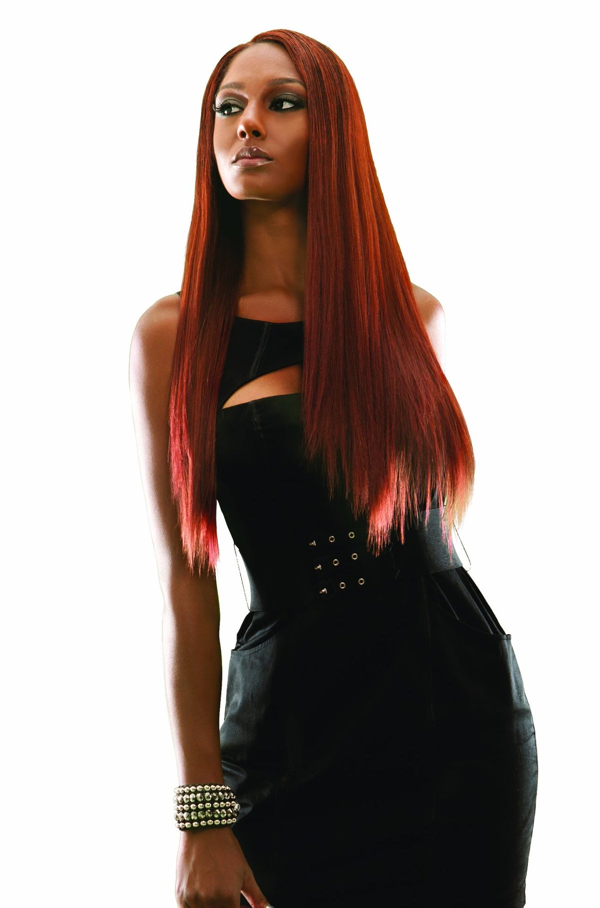 White Smoke Duvessa Remi Yaki 100% Human Hair (12", 1B/33)