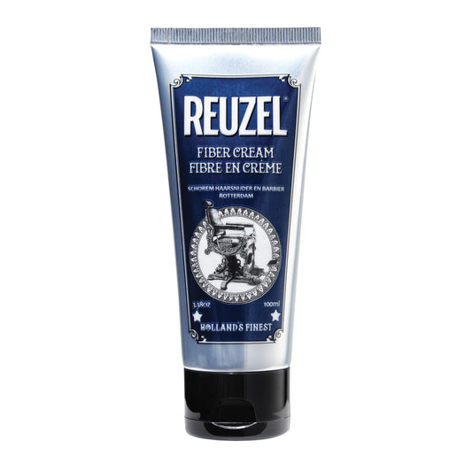 White Smoke Reuzel Fiber Cream, Provides a Low Shine Finish, 3.38 oz
