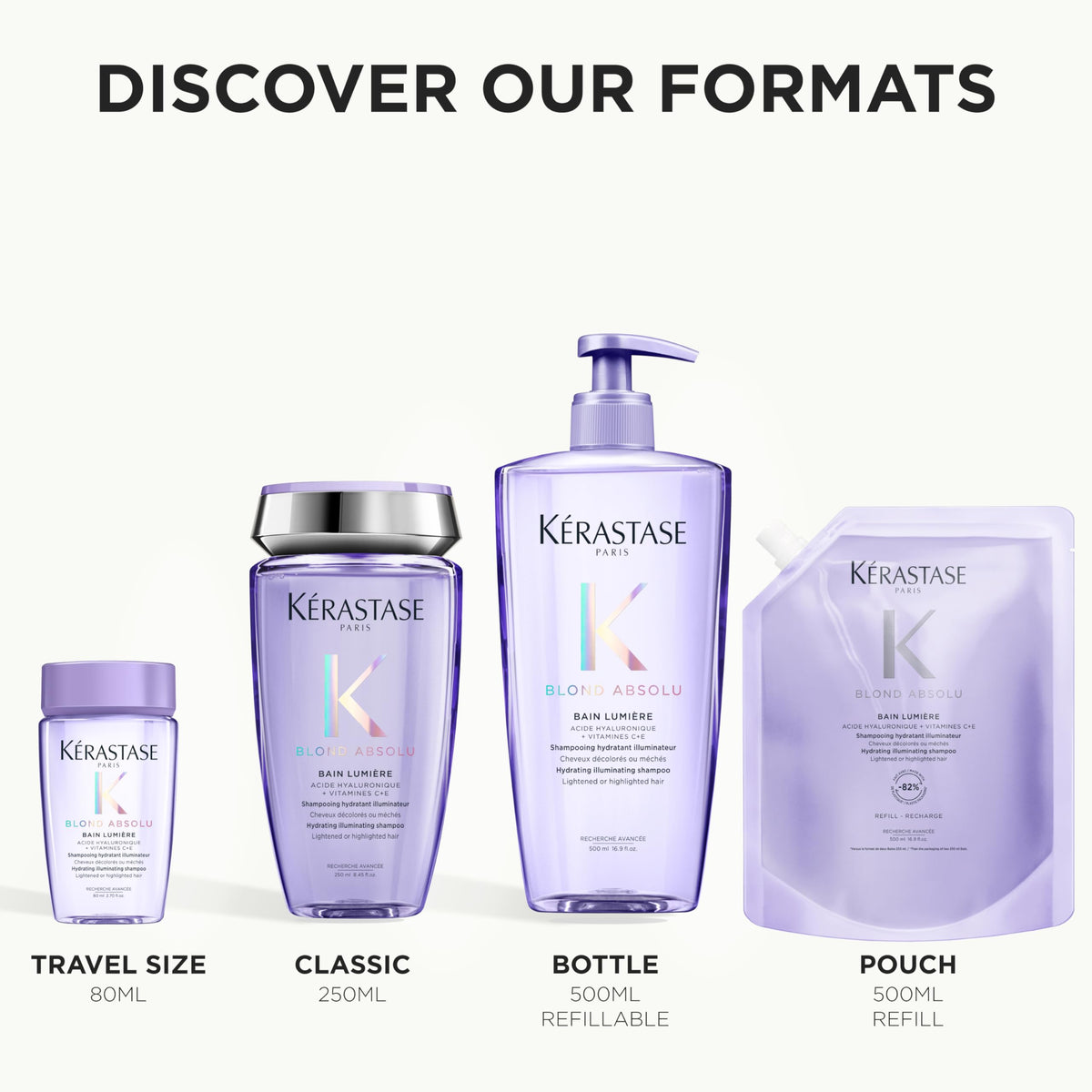 White Smoke Kerastase Blond Absolu Lumière Illuminating Shampoo – For Lightened Hair