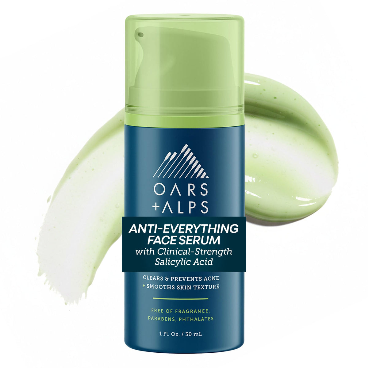 White Smoke Oars + Alps Anti-Acne Face Serum for Men, Anti-Aging, 1pk, 1 Fl Oz