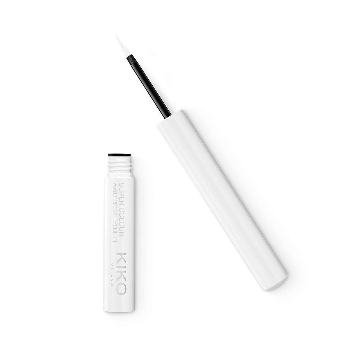 White Smoke Kiko Milano Super Colour Waterproof Eyeliner, 01 White