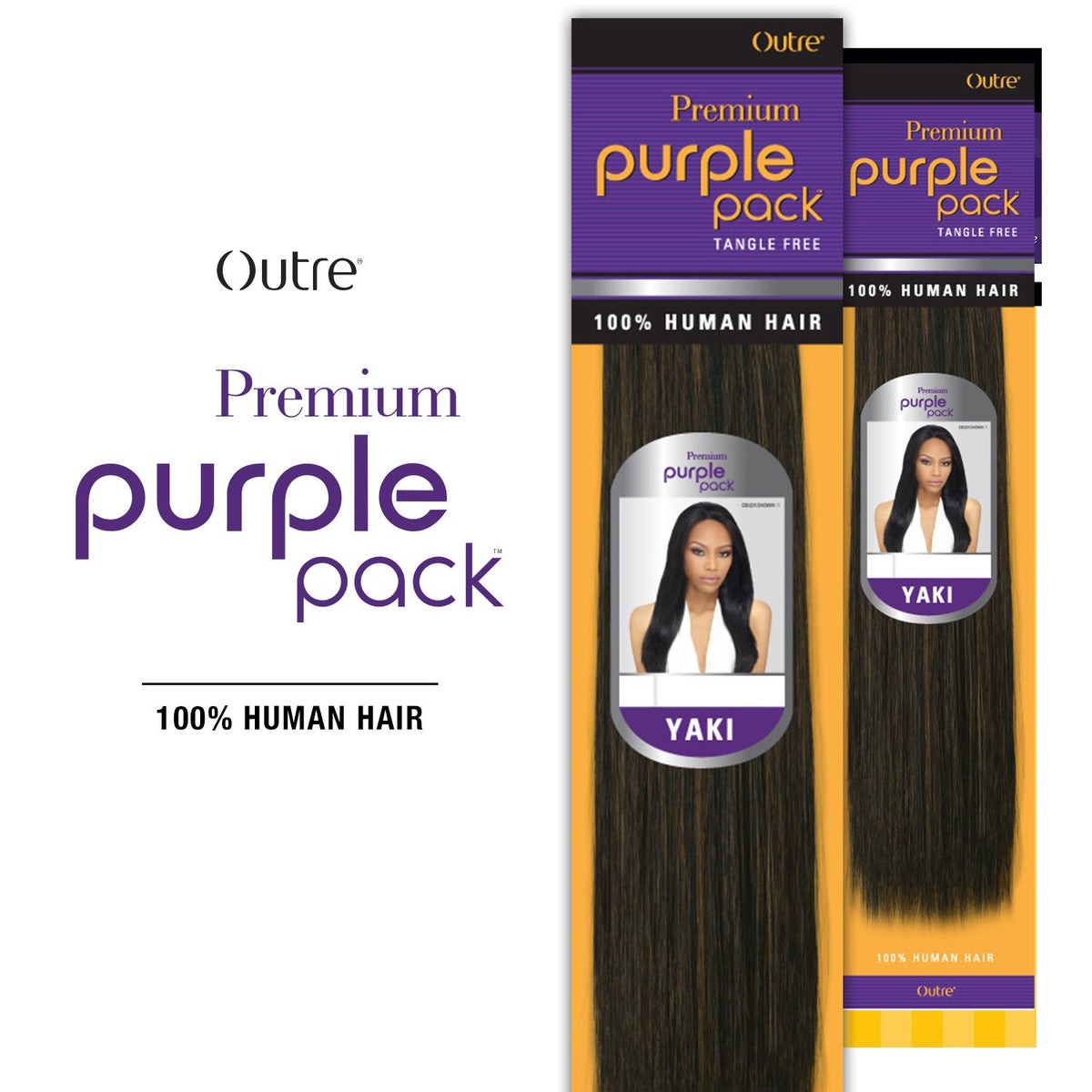 White Smoke 2-PACK DEALS ! Outre Human Hair Weave Premium Purple Pack Yaki, 1, Size 10.0