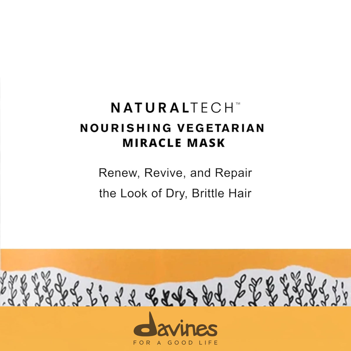 White Smoke Naturaltech Nourishing Vegetarian Miracle Mask, Replenishes Brittle Hair