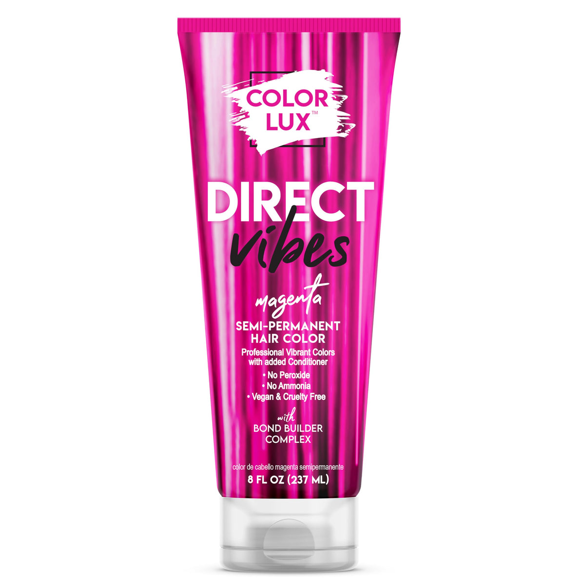 White Smoke Color Lux Direct Vibes Semi-Permanent Hair Color, Magenta, 8 fl oz