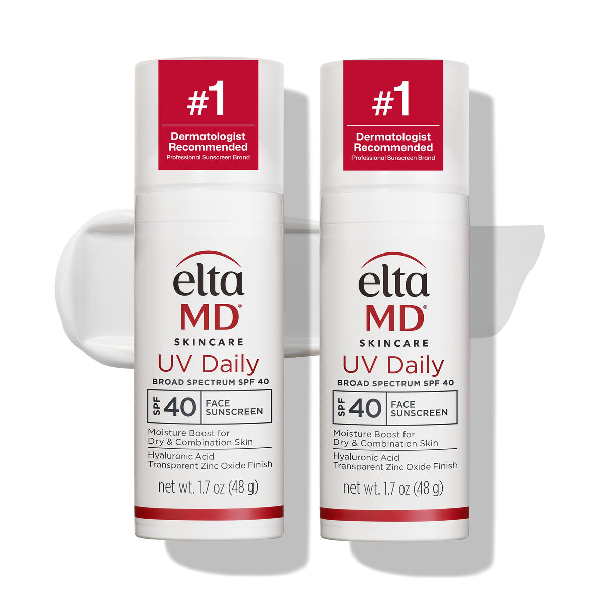 White Smoke EltaMD UV Daily Deep Tinted Face Sunscreen Moisturizer, SPF 40, 1.7 oz