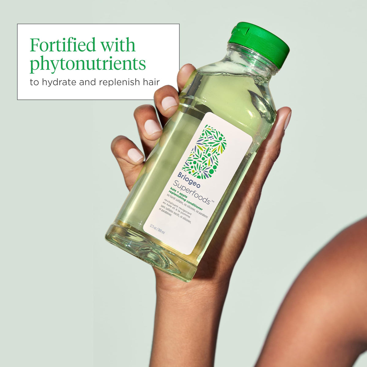Light Gray Briogeo Superfoods Matcha + Apple Replenishing Shampoo for All Hair Types