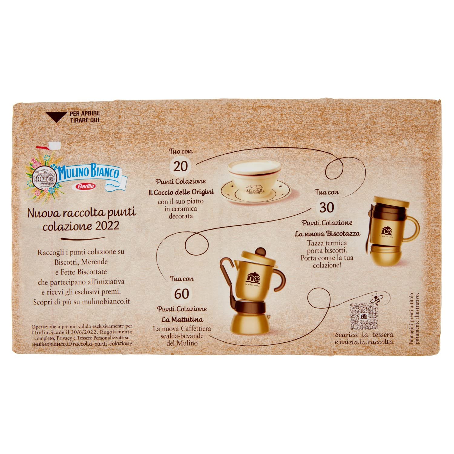 Gray Mulino Bianco Fette Biscottate Armonie Integrali 72 Fette 630g - Rusks Whole Wheat -Made In Italy