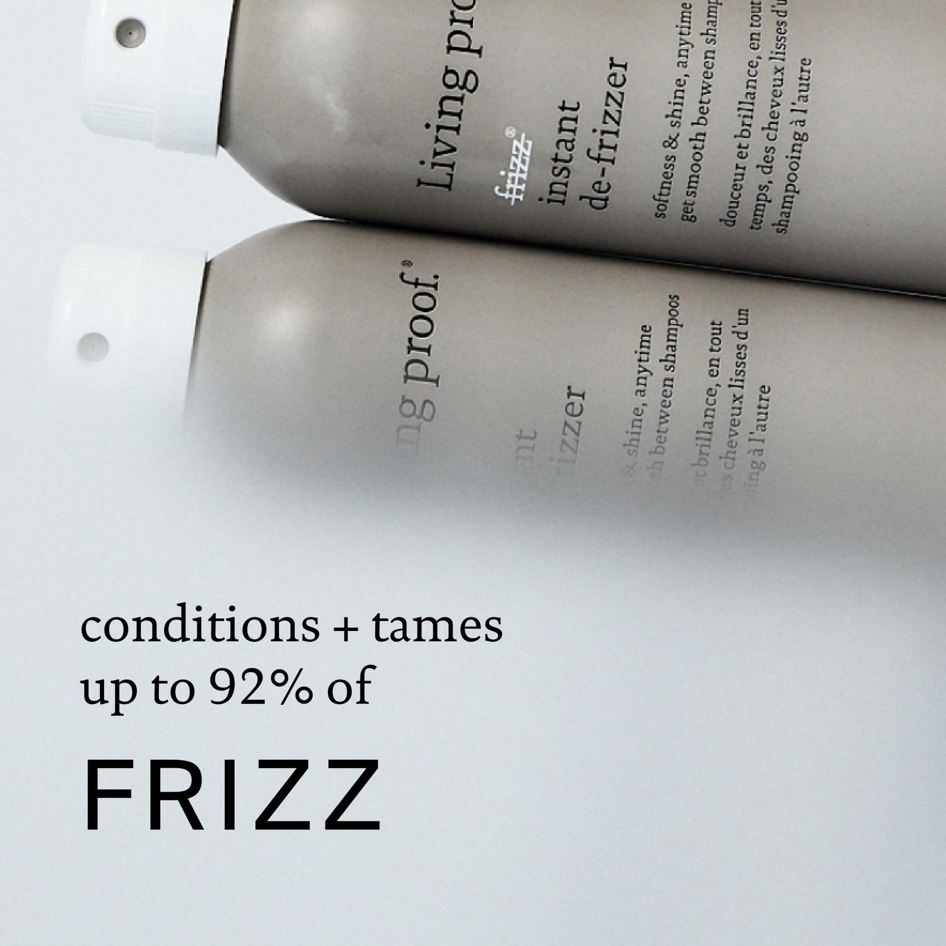 Light Gray Living Proof No Frizz Instant De-Frizzer