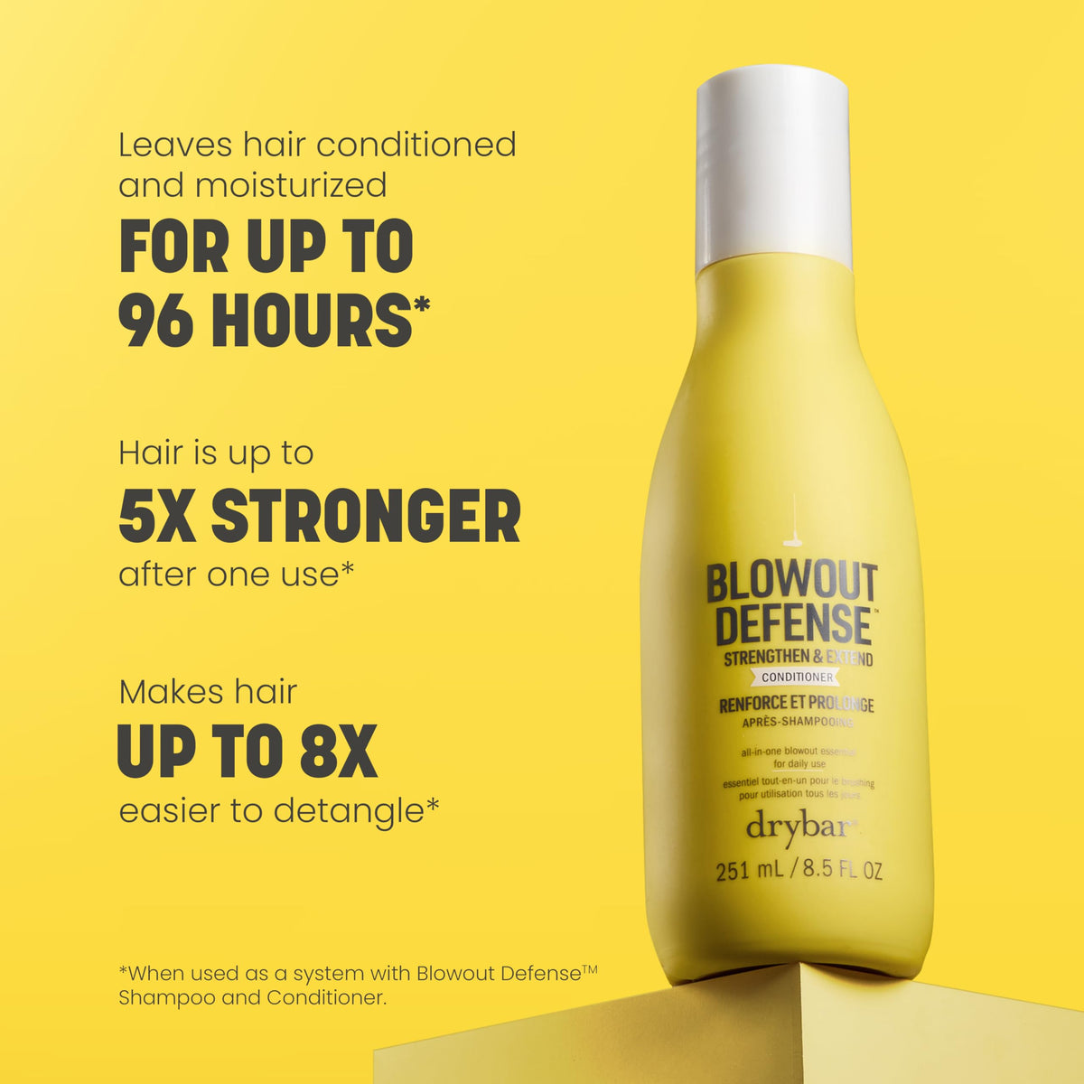 Sandy Brown Drybar Blowout Defense Strengthen & Extend Conditioner, 3 oz