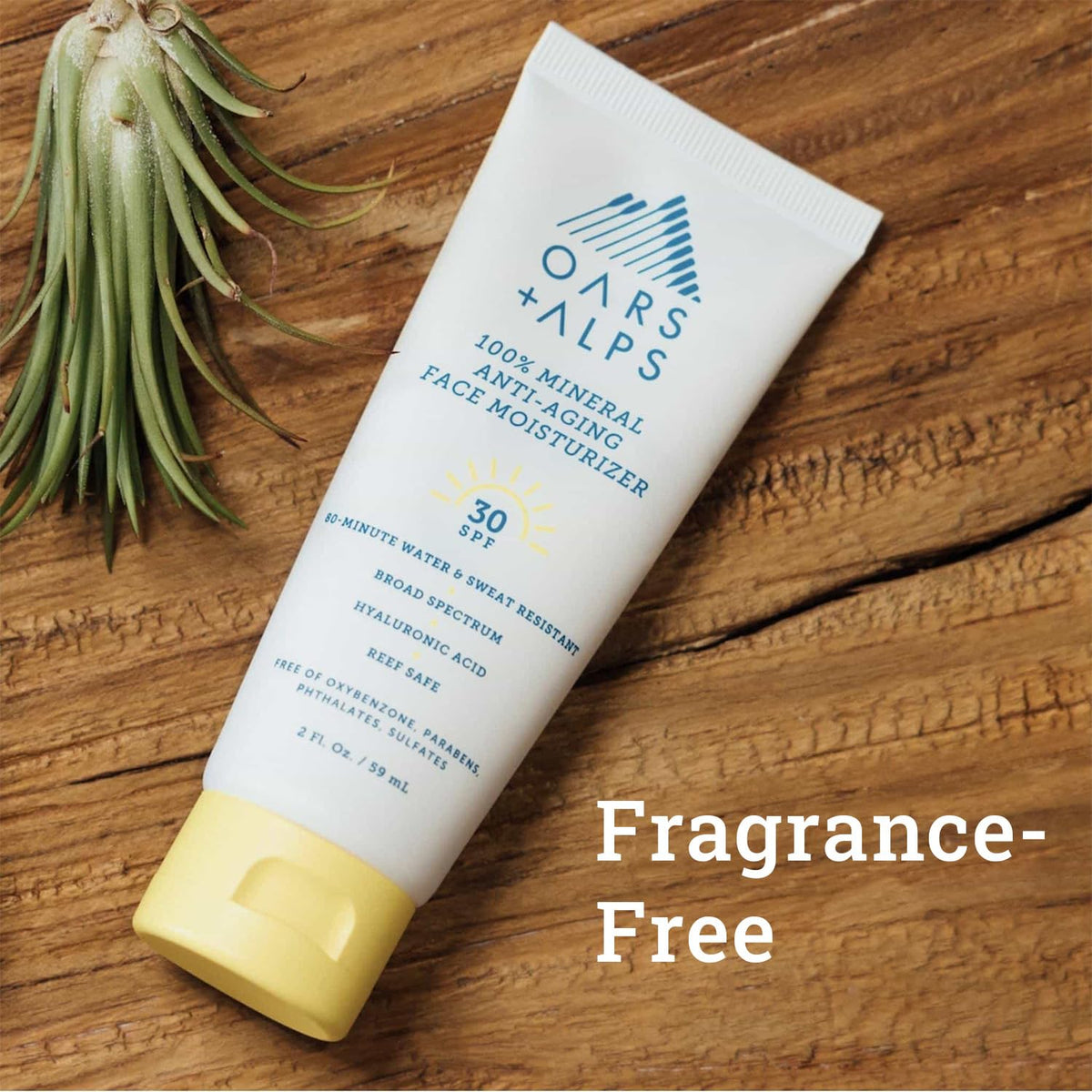 Sienna Oars + Alps Mineral SPF 30 Face Sunscreen Moisturizer, 1pk, 2oz