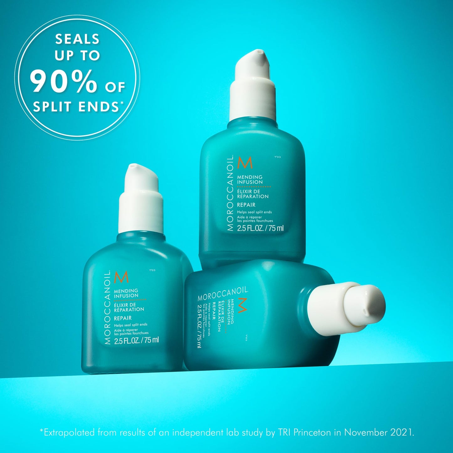 Dark Turquoise Moroccanoil Mending Infusion Styling Hair Serum, 2.5 Fl. Oz.