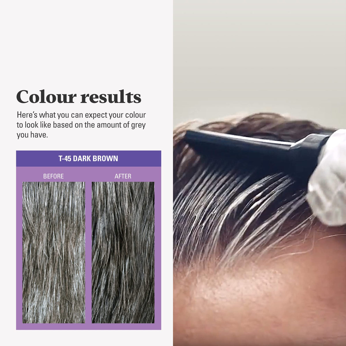 White Smoke Just For Men Touch of Gray Hair Color, Dark Brown T-45