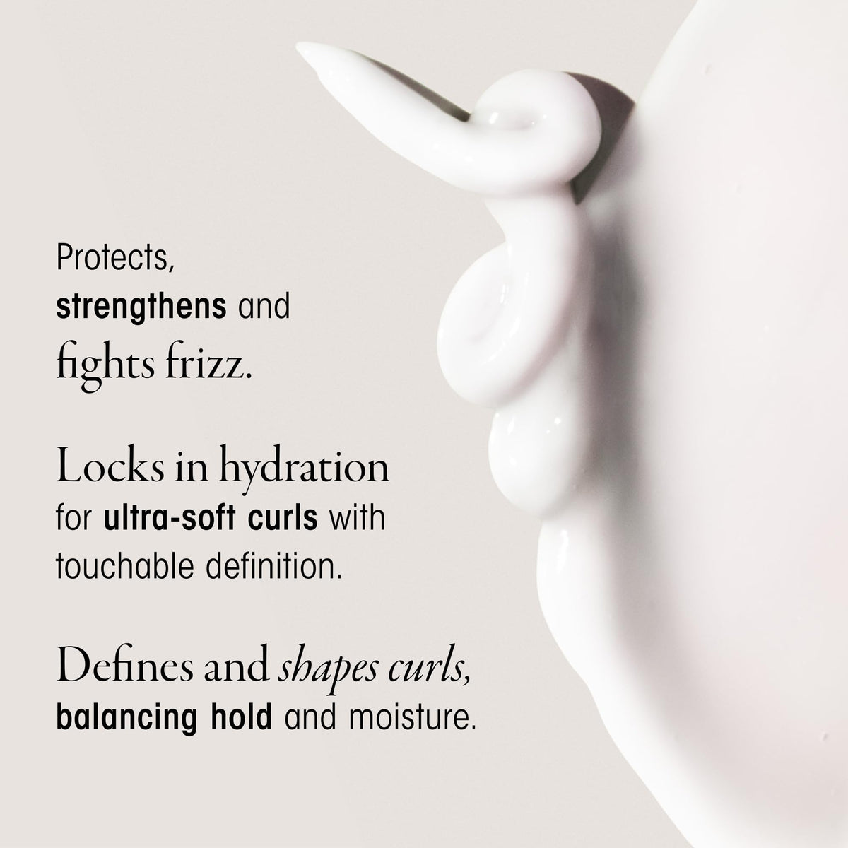 Antique White Oribe Curl Control Silkening Cream - Defines, Smooths & Shapes Curls