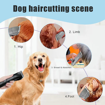 Lavender 5Pack Dog Grooming Blades Compatible with Andis Dog Clippers,Dog Clipper Blades Compatible with Oster A5,Wahl km10 Dog Clippers for Animal Dog Cat Horse,Stainless-Steel Blade Sharp