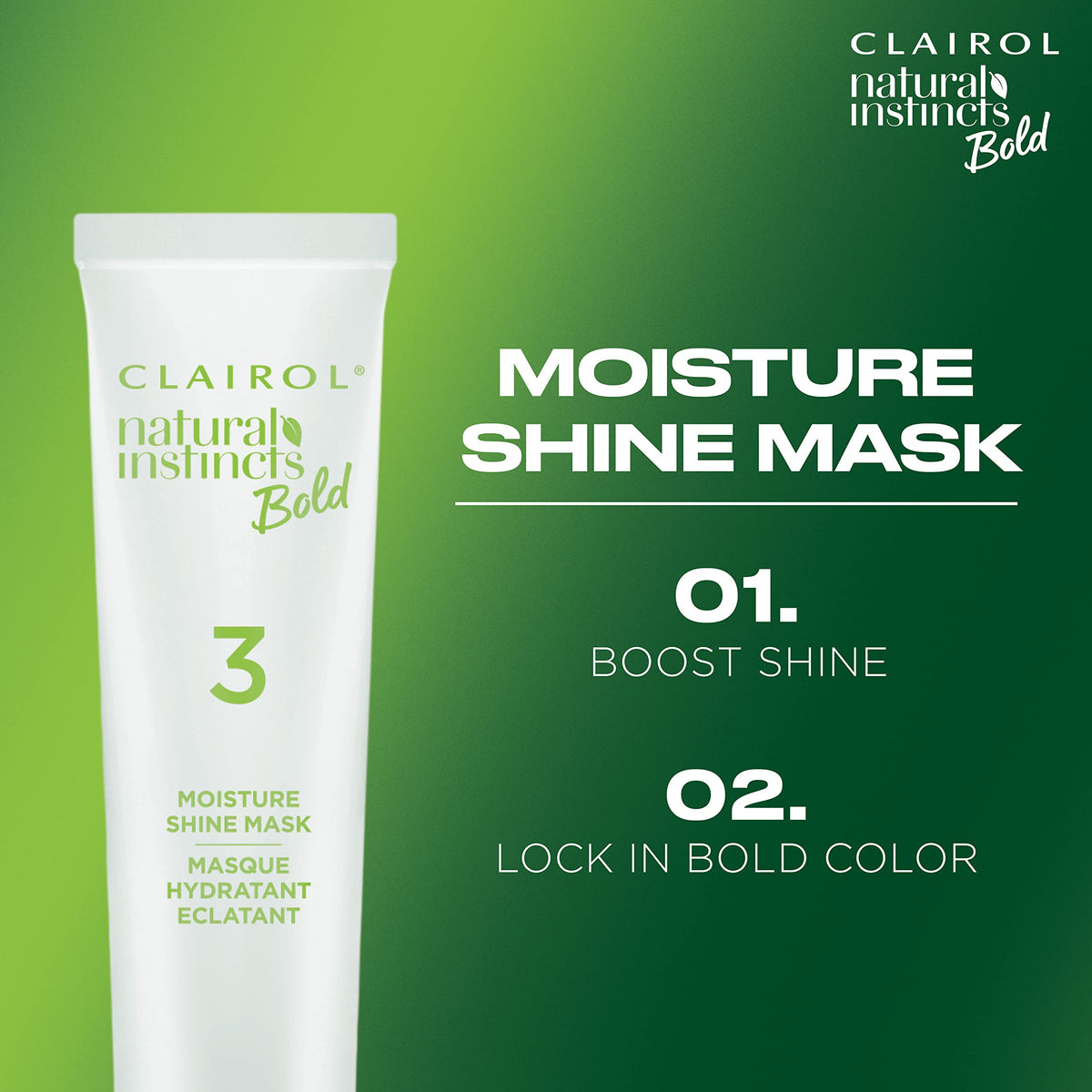Dark Green Clairol Natural Instincts Bold Permanent Hair Dye, R56 Achiote Auburn, 1 Pk