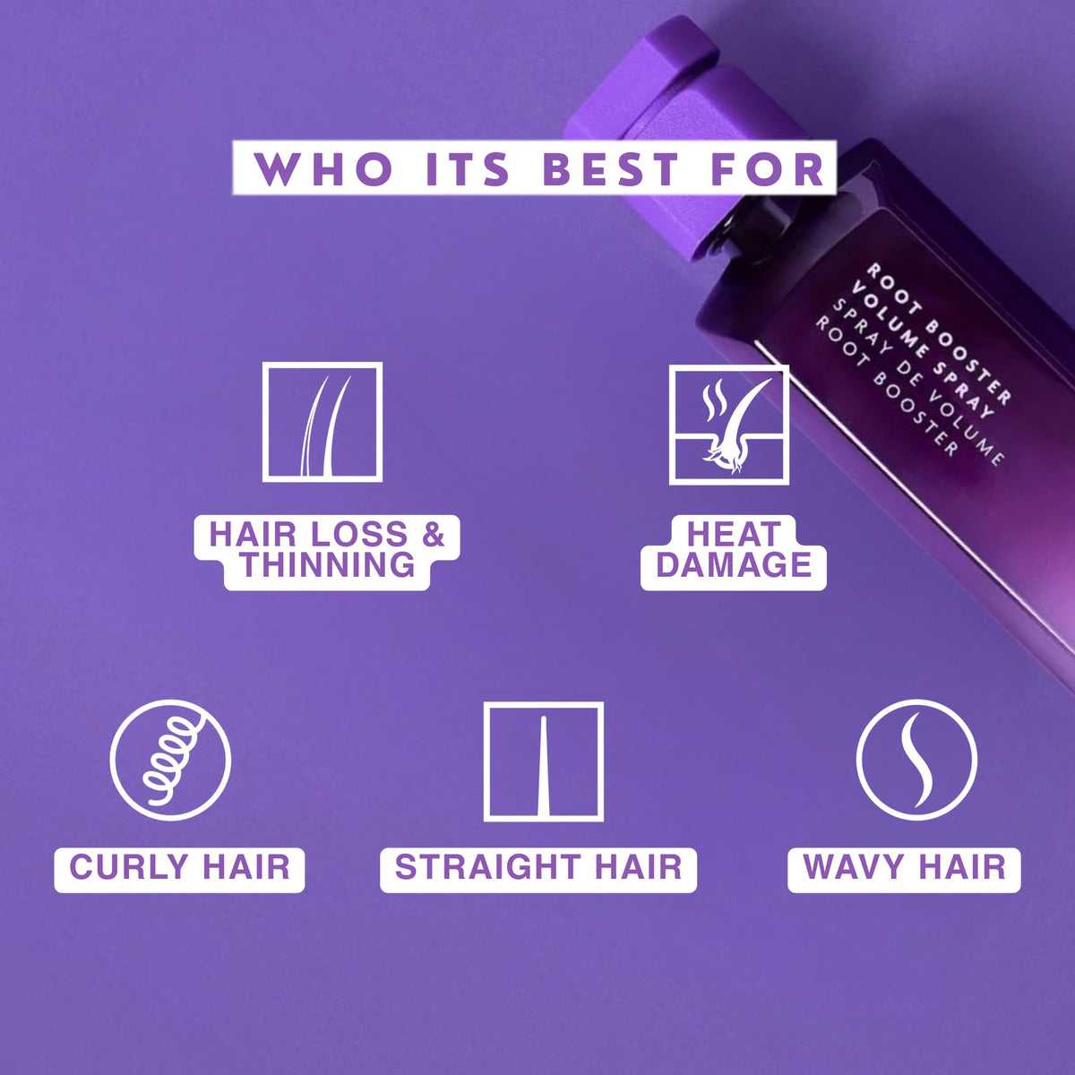 Slate Blue R+Co BLEU Root Booster Volume Spray, Volumizing Thickening, Fine Thin Hair