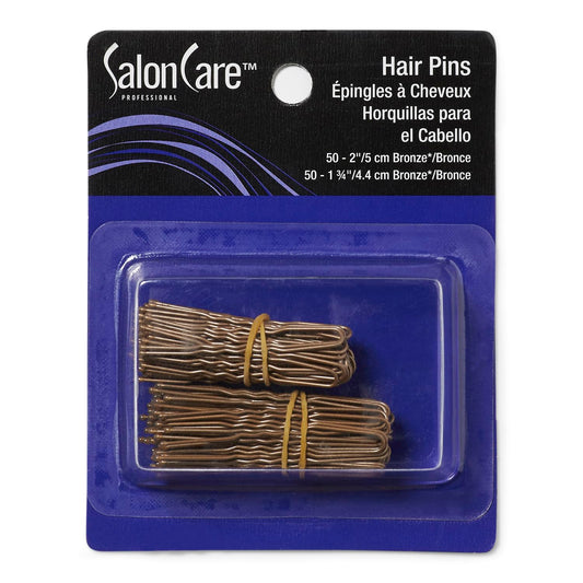 Black Salon Care Bronze Assorted Hair Pins 100ct Bronze