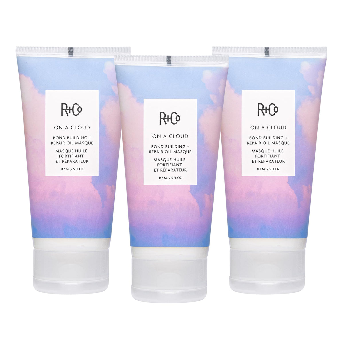 White Smoke R+Co ON A CLOUD Bond Building + Repair Oil Masque