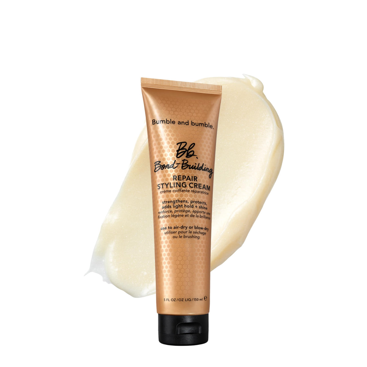 White Smoke Bumble and bumble. Bond-Building Hair Repair Styling Cream | Makes Hair 3x Stronger Instantly | Prevents Split Ends | Heat Protectant | For All Damaged Types
