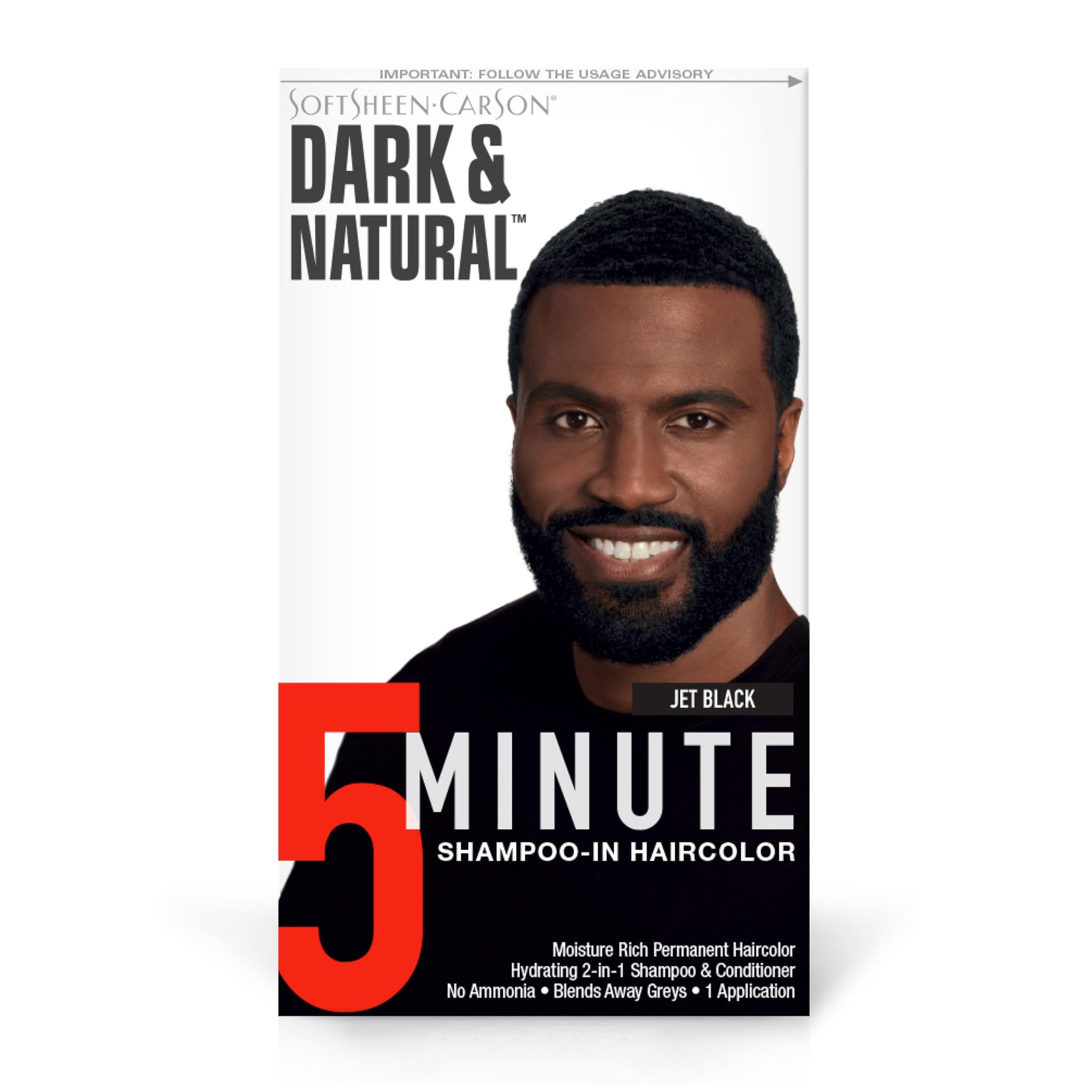 White Smoke SoftSheen-Carson Dark & Natural 5 Minute Shampoo-In Haircolor, Jet Black