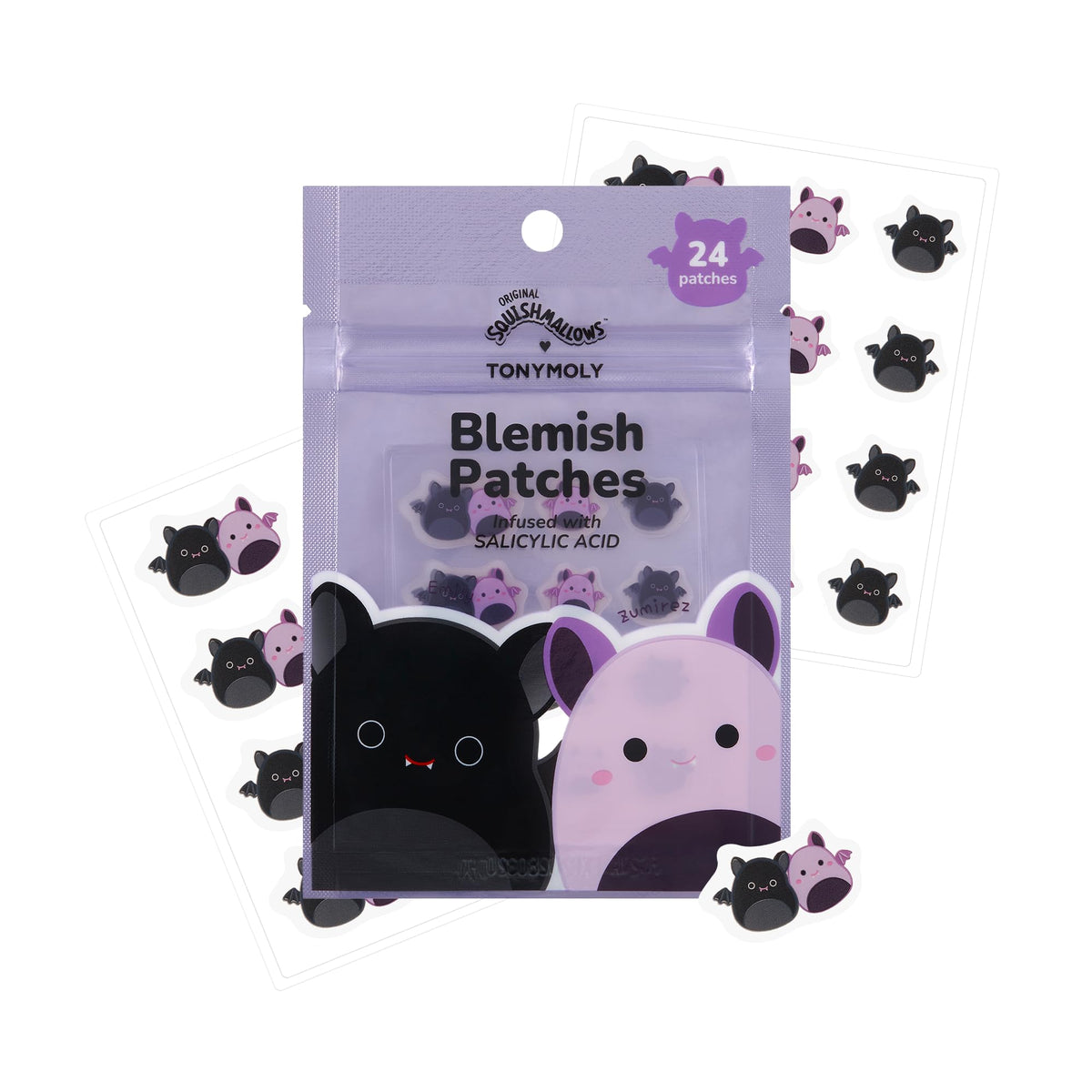 White Smoke TONYMOLY x Squishmallows Emily + Zumirez Hydrocolloid Blemish Patches