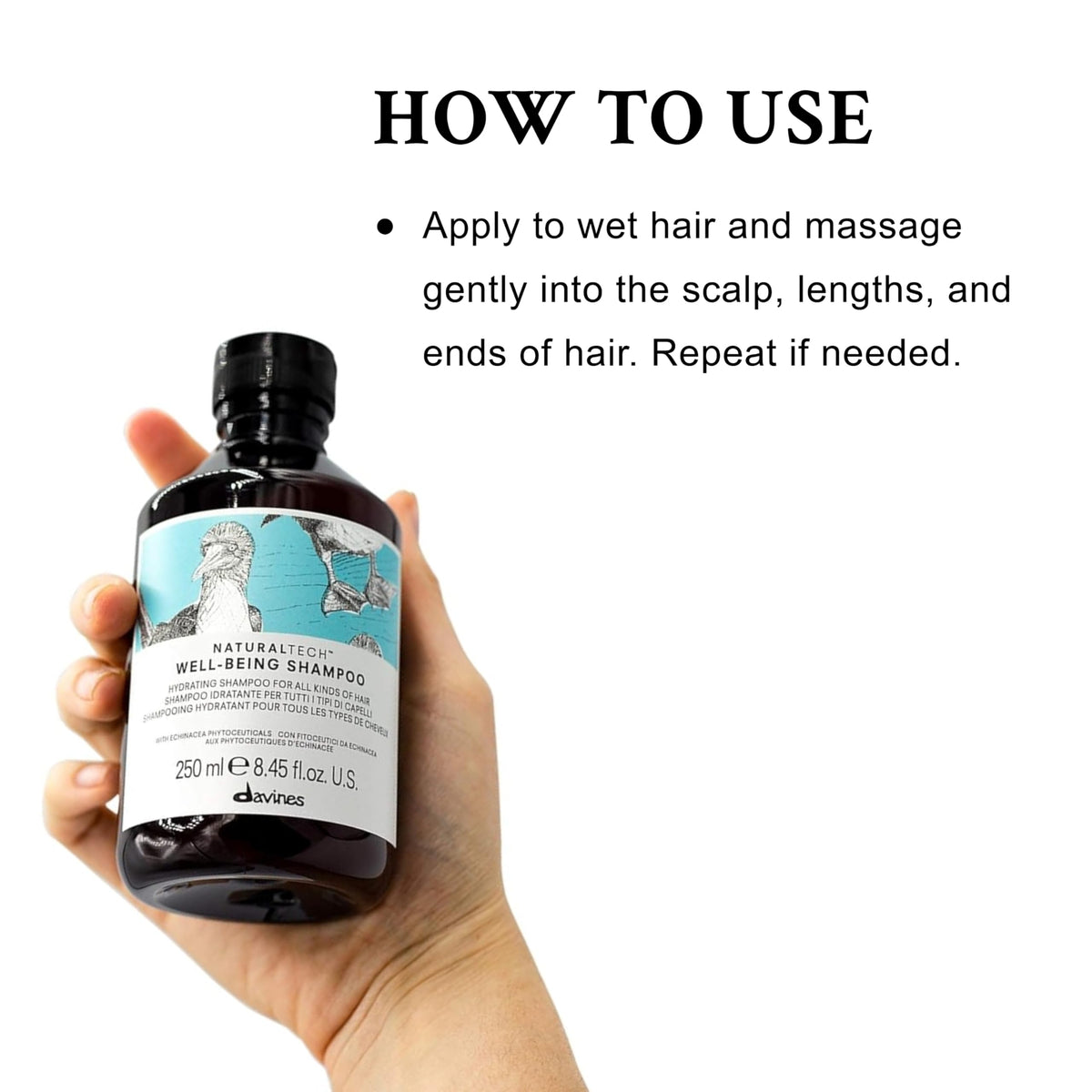 White Smoke Davines Naturaltech WELLBEING Shampoo & Conditioner, Light And Gentle Cleansing To Moisturize, Protect and Enrich Without Changing Hair's Structure