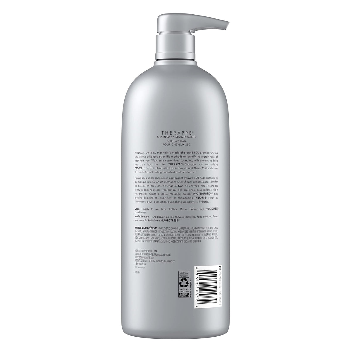 Dark Gray Nexxus Shampoo, Therappe, 33.8 oz