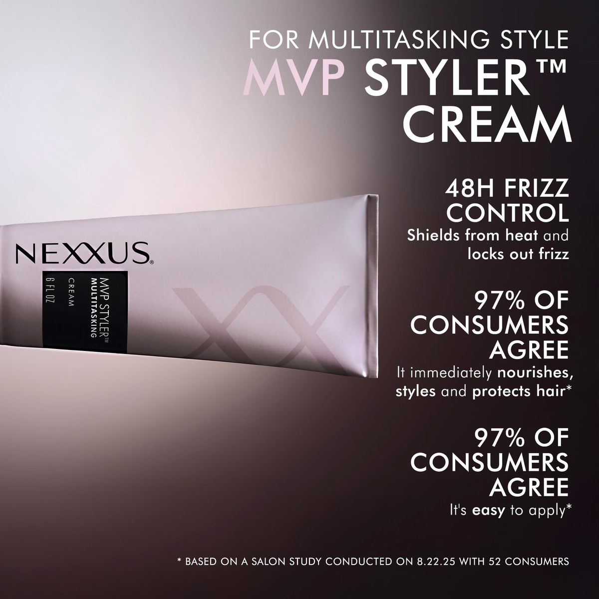 Dark Slate Gray Nexxus Styling Hair Cream MVP Styler Multitasking Cream, 6 oz