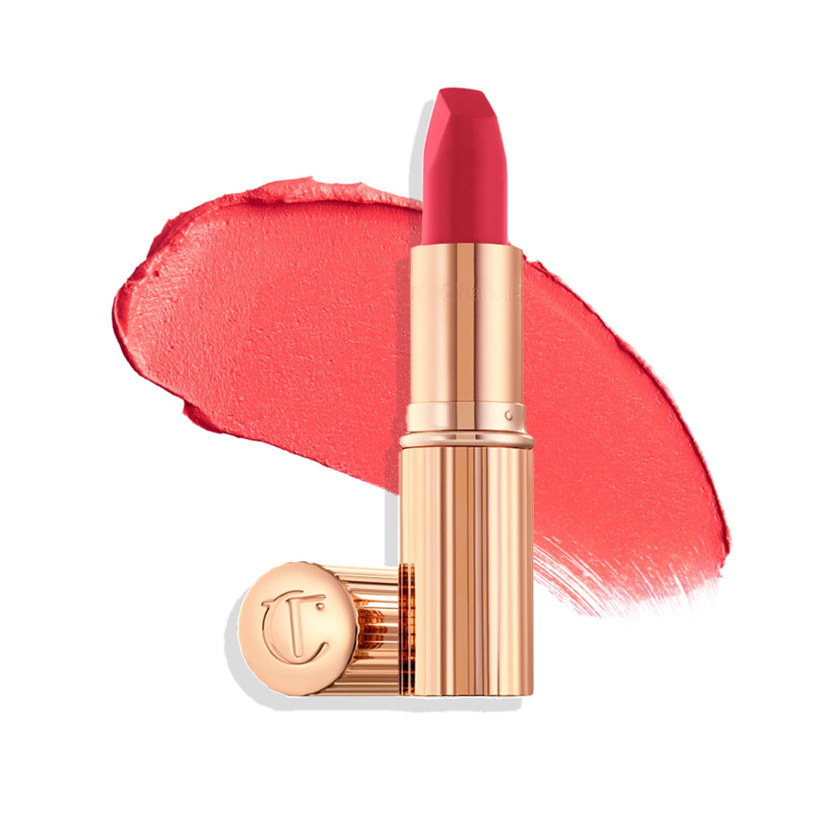 White Smoke Charlotte Tilbury Matte Revolution Lipstick - Long Lasting, Hydrating