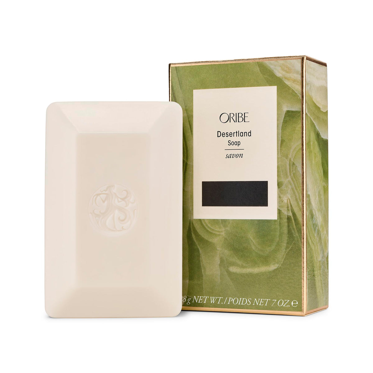 Light Gray Oribe Desertland Bar Soap - Cleanses, Hydrates & Nourishes Skin - 7oz