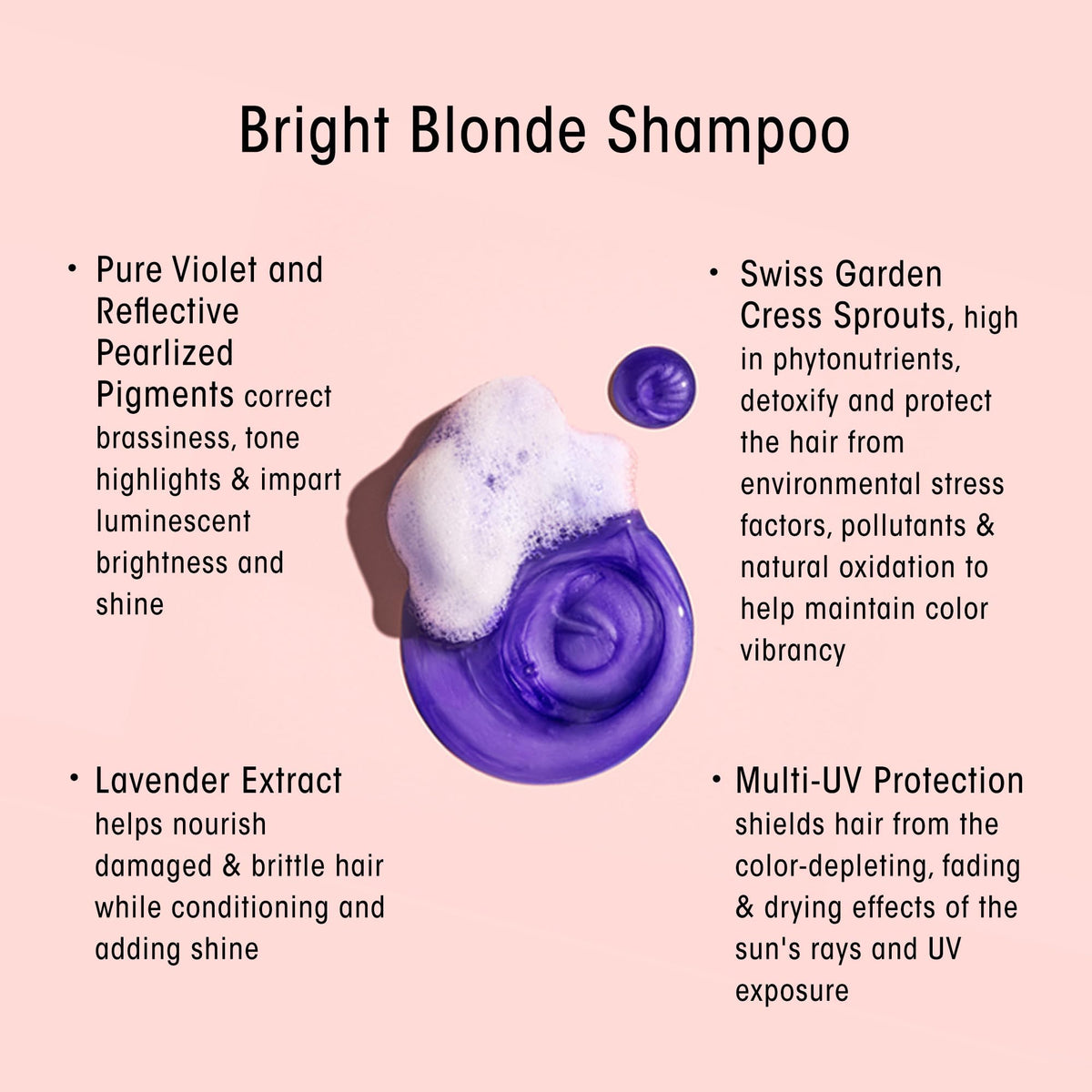 Misty Rose Oribe Bright Blonde Shampoo - Brightens & Tones Blonde Hair