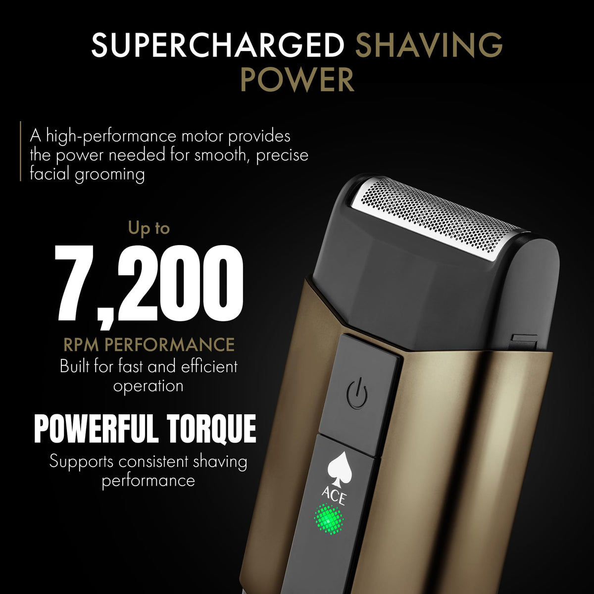 Black StyleCraft Ace Cordless Hair Clipper & Foil Shaver, Rotary Motor, USB-C